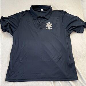 EMT Navy Blue Men's Polo Shirt (Men’s 2XL)